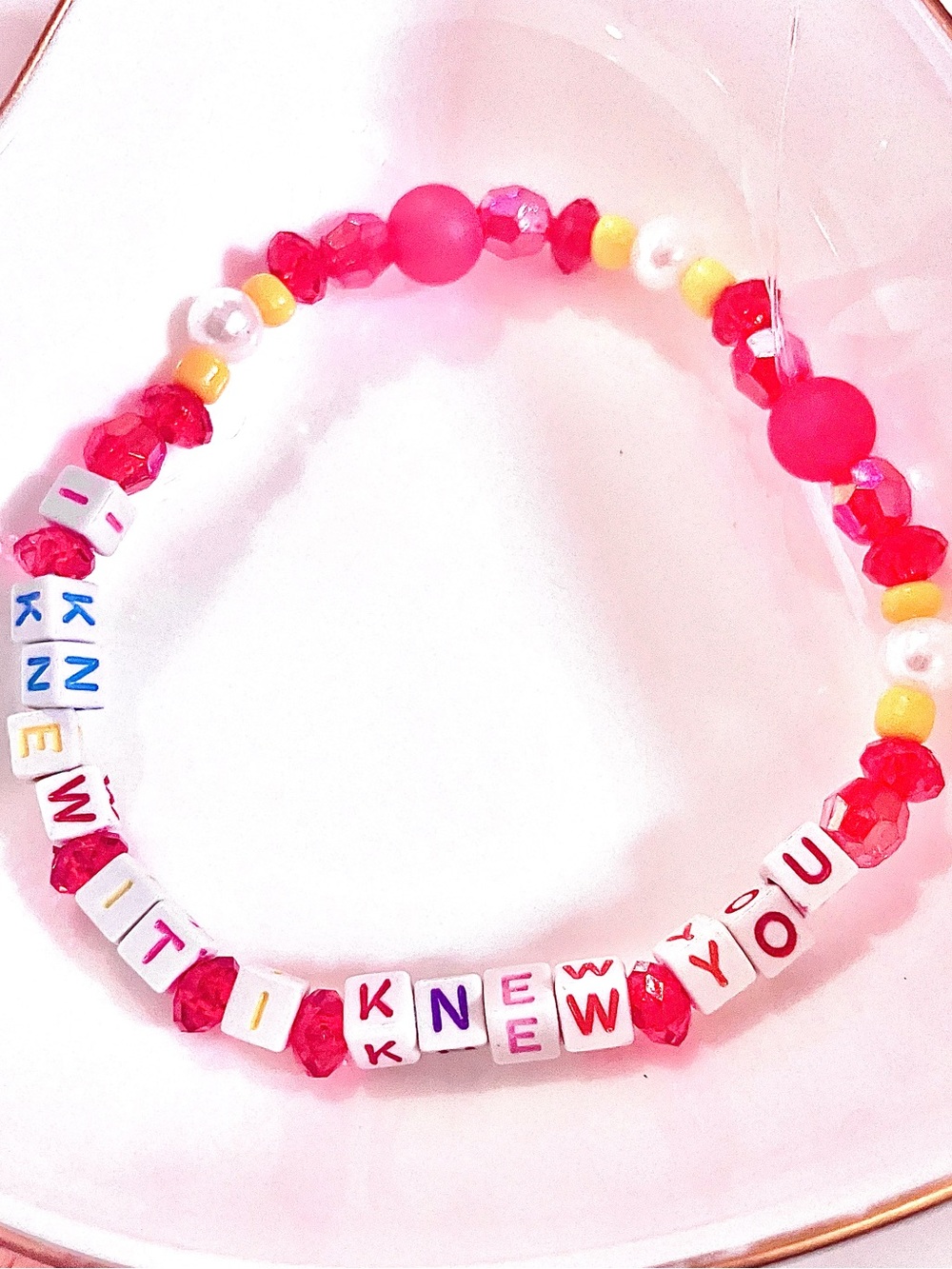 BUY1GET1FREE Toy Story Inspired “I Knew It I Knew You” Taylor Swift Bracelet